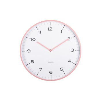 Karlsson 6011PI dizajnové nástenné hodiny ružová, pr. 40 cm