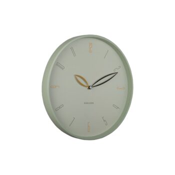 Karlsson 6012GR dizajnové nástenné hodiny zelená, pr. 40 cm