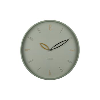 Karlsson 6012GR dizajnové nástenné hodiny zelená, pr. 40 cm