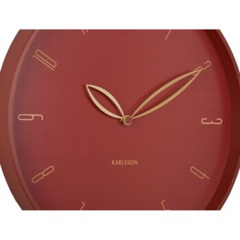 Karlsson 6012RD dizajnové nástenné hodiny červená, pr. 40 cm