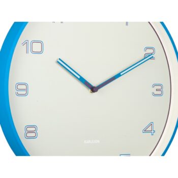 Karlsson 6013BB dizajnové nástenné hodiny modrá, pr. 40 cm