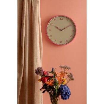 Karlsson 6013BP dizajnové nástenné hodiny ružové,priemer  40 cm