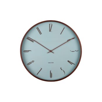 Karlsson 6014BL dizajnové nástenné hodiny modrá, pr. 40 cm