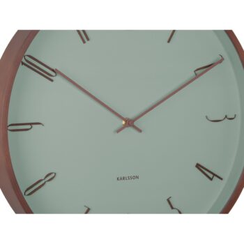 Karlsson 6014GR dizajnové nástenné hodiny zelená, pr. 40 cm