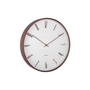 Karlsson 6014WH dizajnové nástenné hodiny biele,priemer  40 cm