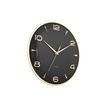 Karlsson 6017BK dizajnové nástenné hodiny čierne,priemer  40 cm