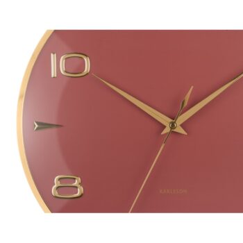 Karlsson 6017RD dizajnové nástenné hodiny červená,pr.  40 cm