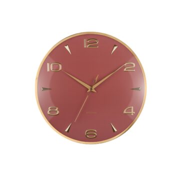 Karlsson 6017RD dizajnové nástenné hodiny červená,pr.  40 cm