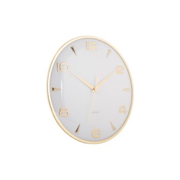 Karlsson 6017WH dizajnové nástenné hodiny biele,priemer  40 cm