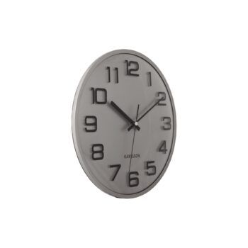 Karlsson 6022SI dizajnové nástenné hodinystrieborné, priemer 30 cm