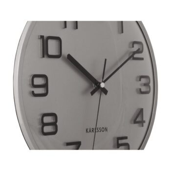 Karlsson 6022SI dizajnové nástenné hodinystrieborné, priemer 30 cm