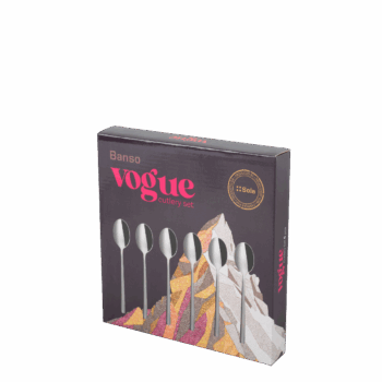 Set 6 kávových lyžičiek Vogue CR Banso prinesie eleganciu do každodenného stolovania. Vďaka svojmu jednoduchému, no štýlovému dizajnu sa dokonale hodia ku každému porcelánu, čím dodajú vášmu stolovaniu harmonický vzhľad. Vyrobené z kvalitného materiálu, sú odolné a ľahko sa udržiavajú, takže sú ideálne na každodenné použitie aj špeciálne príležitosti.