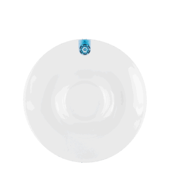 Biela podšálka Gaya RGB s modrým ornamentom perfektne dopĺňa šálku Gaya RGB na kávu alebo čaj. Tento porcelán je rovnako určený pre gastro prevádzky, ako aj pre použitie v domácnosti. Je vhodný do umývačky riadu aj mikrovlnnej rúry.