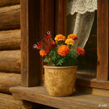 Keramický obal na kvety Flores retro, 11 x 10 cm, 11 cm
