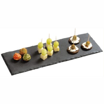 Kesper 38123 Servírovacia tácka z bridlice, 38 x 13 x 0,6 cm