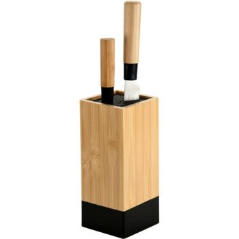 Kesper 58030 Bambusový stojan na nože 10 x 10 x 23 cm, čierna