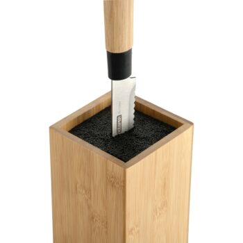 Kesper 58030 Bambusový stojan na nože 10 x 10 x 23 cm, čierna