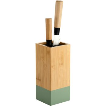 Kesper 58031 Bambusový stojan na nože 10 x 10 x 23 cm, zelená