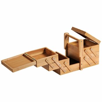 Kesper 58710 Organizér na šijacie potreby bambus, 29 x 19 x 16,5 cm