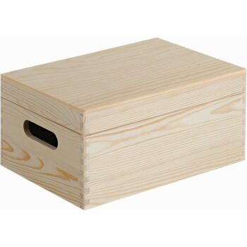 Kesper 69401 Úložný box s výklopným vekom borovica 29 x 19 x 13,5 cm, S