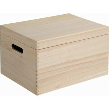 Kesper 69601 Úložný box s výklopným vekom borovica 39 x 29 x 23 cm, L