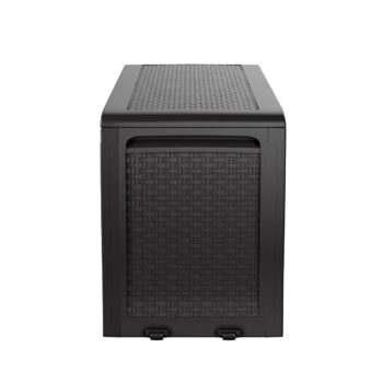 Keter Záhradný úložný box Samoa Rattan antracit 270 l, 117 x 57 x 45 cm