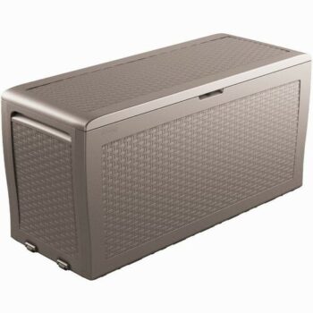 Keter Záhradný úložný box Samoa Rattan sivá, 270 l, 117 x 57 x 45 cm