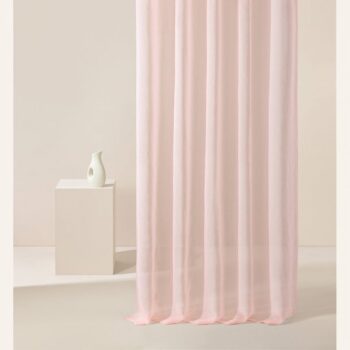 Klasická záclona ružovej farby Novelia 350 x 250 cm