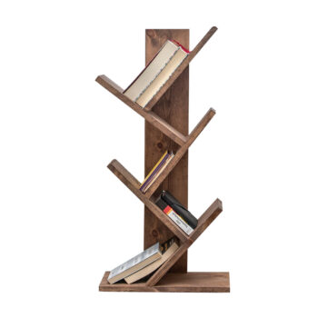 Knižnica Cemo Wooden Walnut