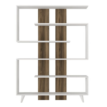 Knižnica Rain White Walnut