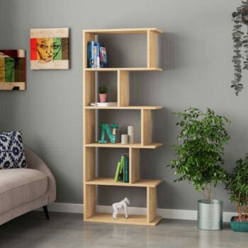 Regál THERESSA 1: Prírodný dubový dizajn pre vašu oázu pokoja Typ tovaru: Regál, knižnica Materiál: Melamín, VT laminát Rozmery: 159 x 62 x 29.6 cm Farba: Dub  Hrúbka materiálu: 18mm Urobte svoju obývačku ešte útulnejšou s regálom THERESSA 1 v teplom dubovom odtieni. Svojou kombináciou melamínu a VT laminátu tento regál ponúka dokonalý mix moderného dizajnu a tradičného vzhľadu dreva.  Autentický dubový dizajn pre prírodný vzhľad 4 priestranné police pre vaše obľúbené knihy a dekorácie  Odolná konštrukcia s hrúbkou materiálu 18mm Jednoduchá montáž a údržba Stredobod obývacej izby, ktorá spája funkčnosť a estetiku  Regál THERESSA 1 predstavuje elegantné a praktické riešenie pre všetkých, ktorí si cenia kvalitu a štýl v jednom.
