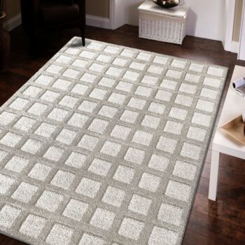 Koberec Serenity v béžovej farbe s geometrickým vzorom Šírka: 80 cm | Dĺžka: 150 cm