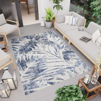 Koberec na terasu s krásnym sivým motívom Šírka: 80 cm | Dĺžka: 200 cm