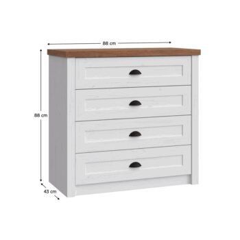 Komoda PROVANCE K4, sosna andersen