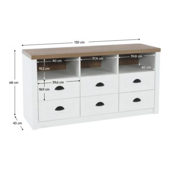 Komoda PROVANCE K6S, sosna andersen