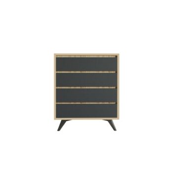 Komoda Suvera Oak and Anthracite