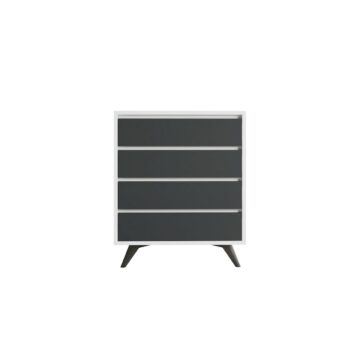 Komoda Suvera White and Anthracite