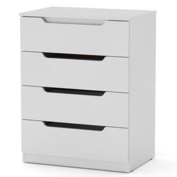 Komoda ALICE je vhodná do každej modernej spálne.Disponuje štyrmi praktickými zásuvkami bez úchytov a po vyklopení vrchného dielu komody získame aj menšie zrkadlo.Komoda je v bielom farebnom prevedení a je vyrobená z kvalitných LTD dosiek, ktoré sú nenáročné na údržbu.Rozmery nábytku (š/h/v): 70.4 x 91.6 x 47cmDodávame v demontovanom stave.