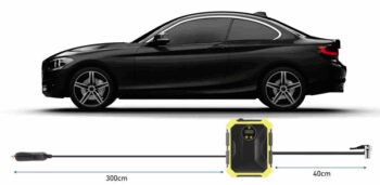 Kompaktný automobilový kompresor 12V s výkonom 100W