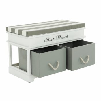 Kondela Seat Bench 2 biela / sivá