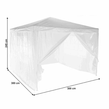Kondela TEKNO TYP 1 biela 3x3 m záhradný párty stan