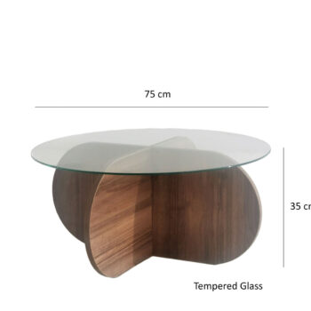 Konferenčný stolík Bubble Walnut