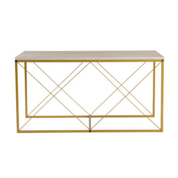 Konferenčný stolík Defne Gold Travertine