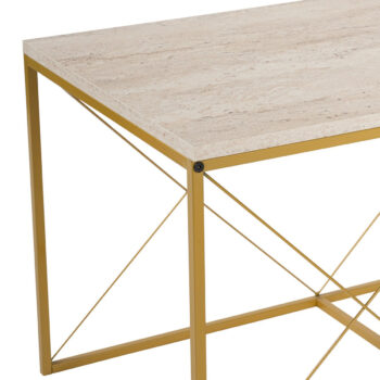 Konferenčný stolík Defne Gold Travertine