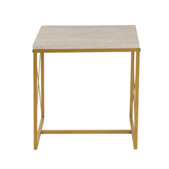 Konferenčný stolík Defne Gold Travertine