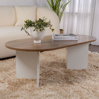 Konferenčný stolík Sable Walnut White