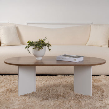 Konferenčný stolík Sable Walnut White