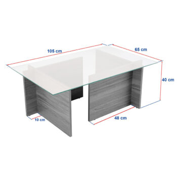 Konferenčný stolík Vetrino Wood Black