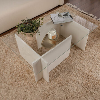 Konferenčný stolík Vetrino Wooden White