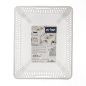 Košík ORION Nesta biely 28,5x23cm, M